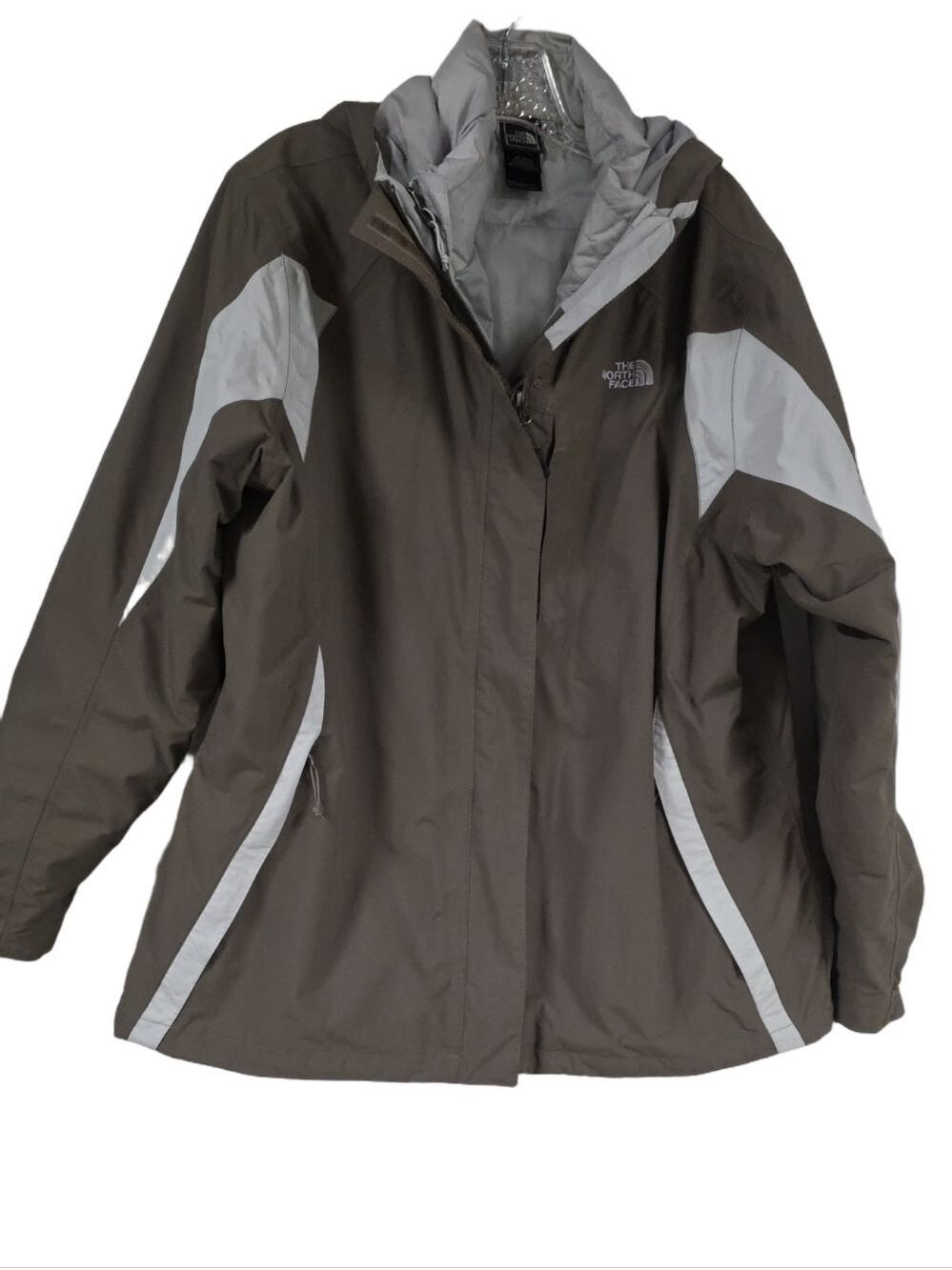 The North Face Women's Triclimate 3-in-1 Winter Jacket Brown Grey Size XXL